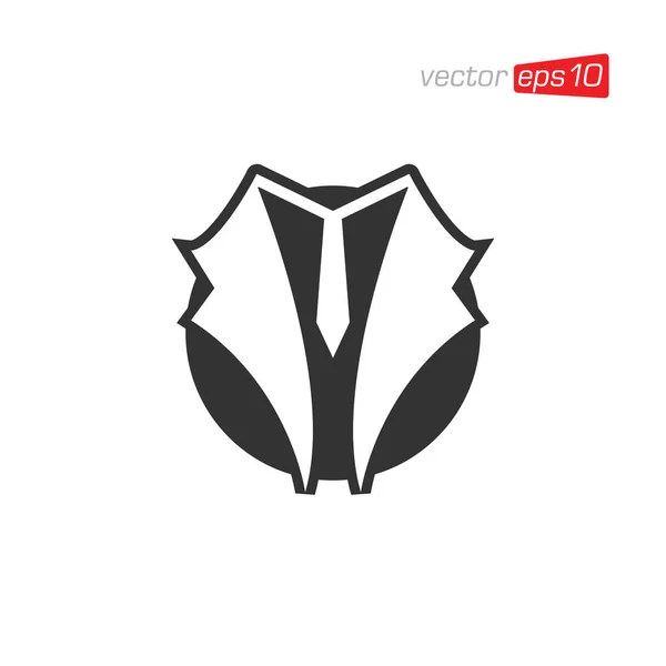 Vector Diseño Logotipo Icono Corbata — Archivo Imágenes Vectoriales