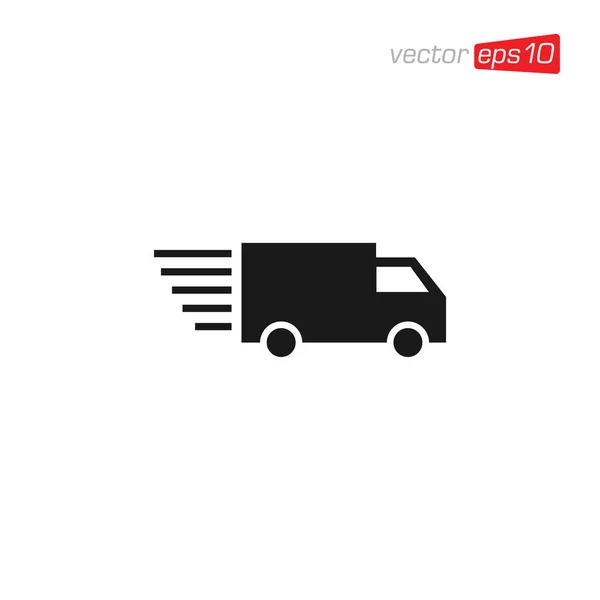 Icône Livraison Camion Illustration Conception — Image vectorielle
