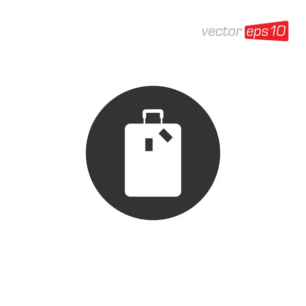 Koffer Tas Pictogram Ontwerp Vector — Stockvector