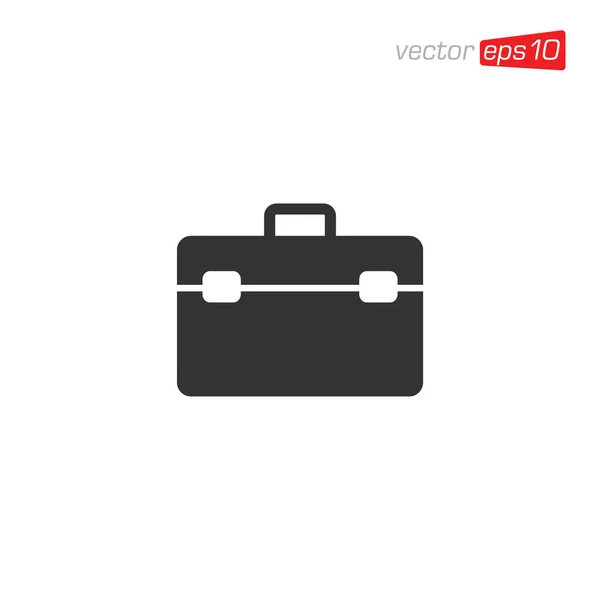 Koffer Tas Pictogram Ontwerp Vector — Stockvector