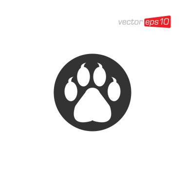 Pençe Hayvan Simgesi Tasarım Vektörü