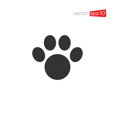 Pençe Hayvan Simgesi Tasarım Vektörü