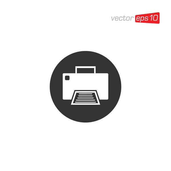 Drucker Icon Design Vector Template — Stockvektor