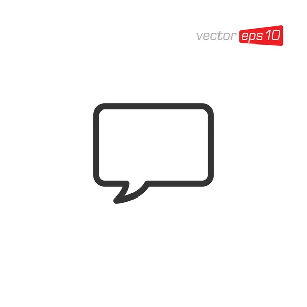 Discurso Bubble Talk Icono Diseño Vector — Vector de stock