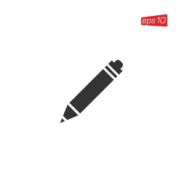 Ceruza Vagy Toll Ikon Tervezési Vektor — Stock Vector