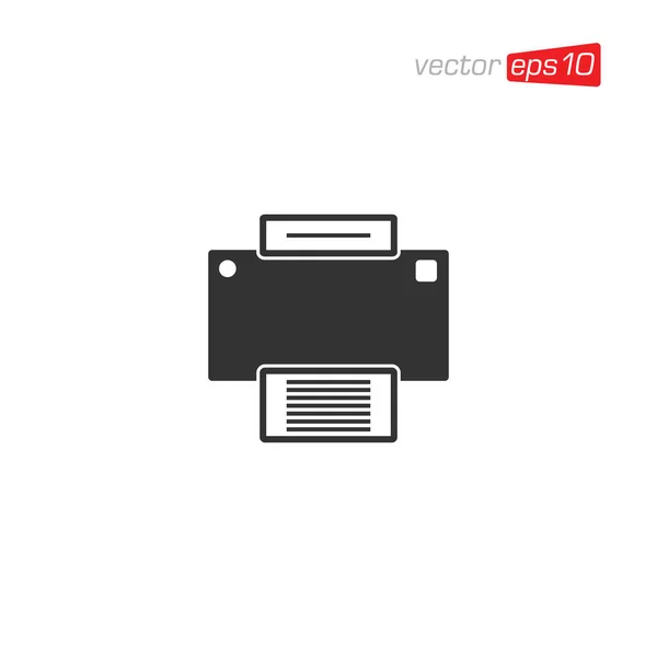 Drucker Icon Design Vector Template — Stockvektor