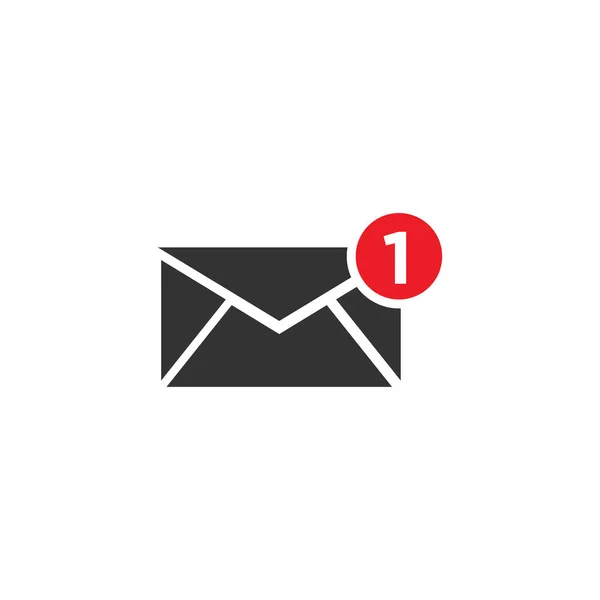 Message Notification Email Icône Logo Design — Image vectorielle