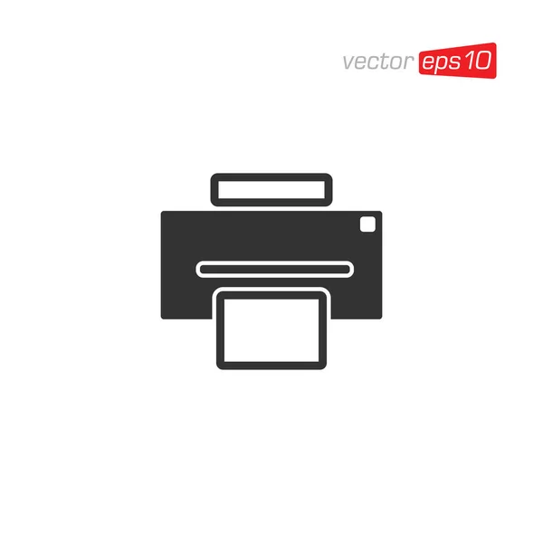 Drucker Icon Design Vector Template — Stockvektor