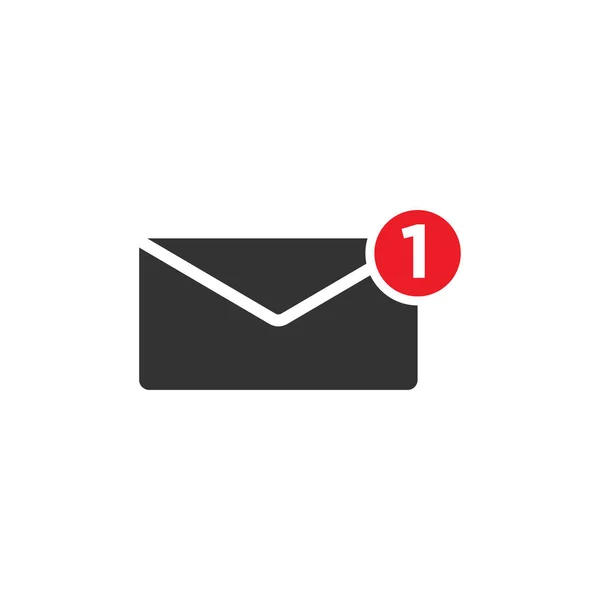 Mensaje Notificación Email Icon Logo Design — Vector de stock