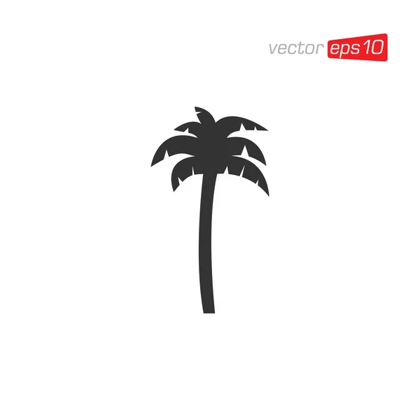 Palme Icon Logo Design Vektor — Stockvektor