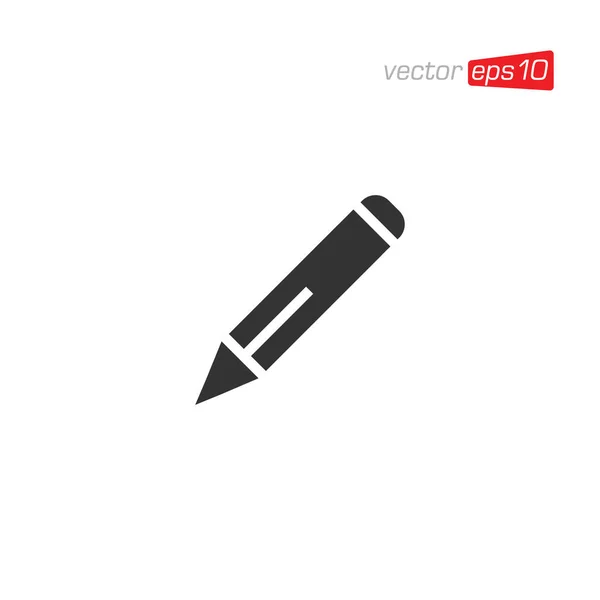 Bleistift Oder Stift Icon Design Vector — Stockvektor