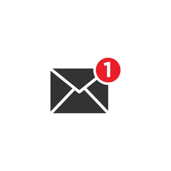 Message Notification Email Icône Logo Design — Image vectorielle