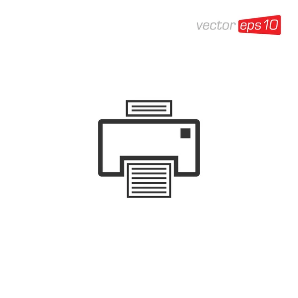 Plantilla Vectores Diseño Iconos Impresora — Vector de stock