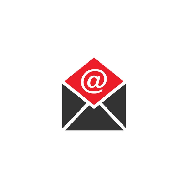 Mensagem Notificação Mail Ícone Logo Design — Vetor de Stock