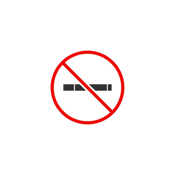 Vecteur Conception Icône Signe Interdiction Fumer — Image vectorielle