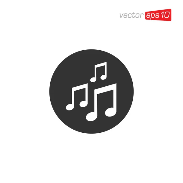 Notas Musicales Melodía Vector Diseño Iconos — Vector de stock