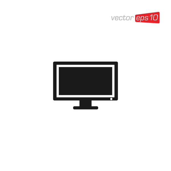 Monitor Diseño Iconos Televisión Vector — Vector de stock