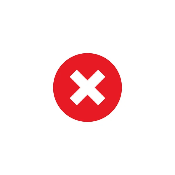 Decline Sign Icon Design Vector — Stock Vector