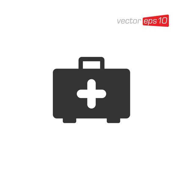 Erste Hilfe Set Icon Design Vector — Stockvektor