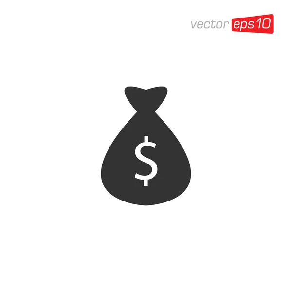 Money Bag Icon Design Vector — Stock Vector