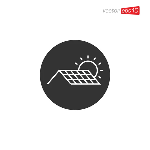 Ilustracja Logo Komórki Słonecznej — Wektor stockowy