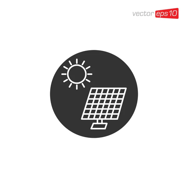 Ilustracja Logo Komórki Słonecznej — Wektor stockowy