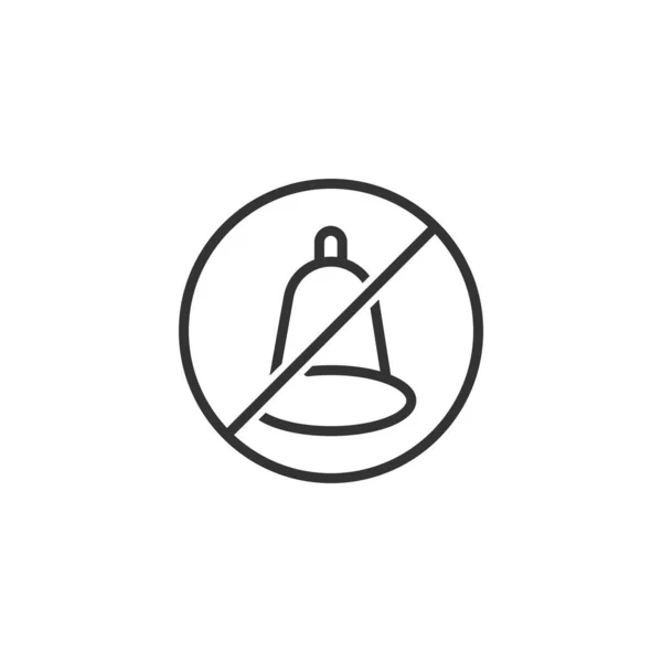 Silent Notification Icon Design Vector — Stock Vector