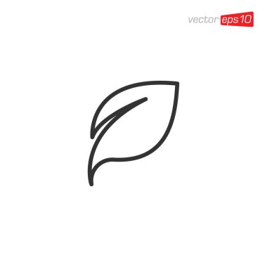 Doğa Yaprak Simgesi Logo Tasarım Şablonu