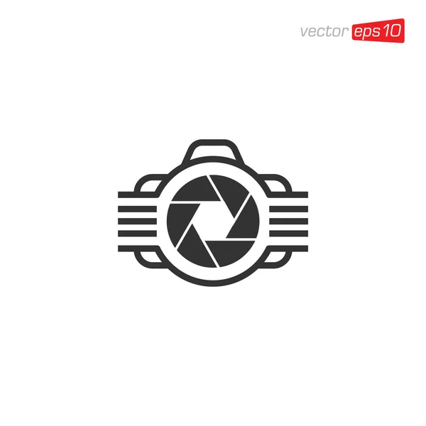 Camera Photography Logo Icon Vector — Stockový vektor