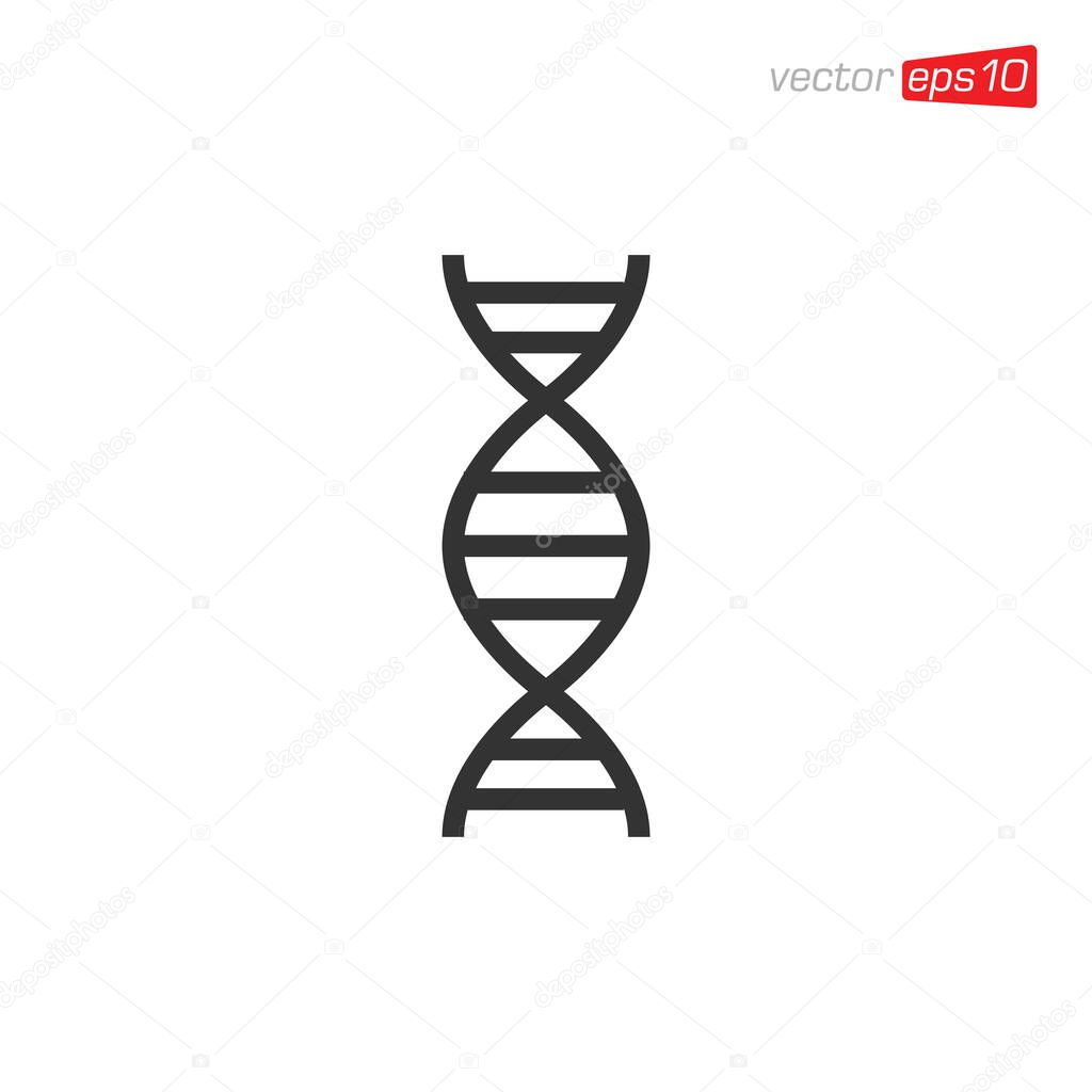 DNA Icon Logo Design Template