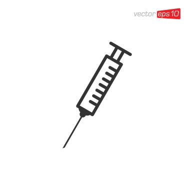 Syringe Medical Icon Design Vector
