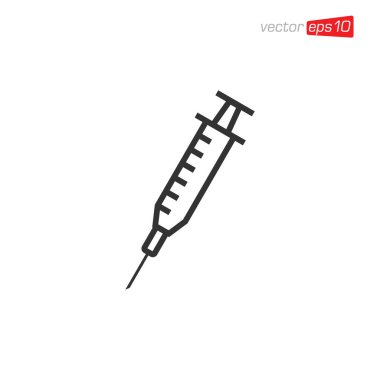 Syringe Medical Icon Design Vector