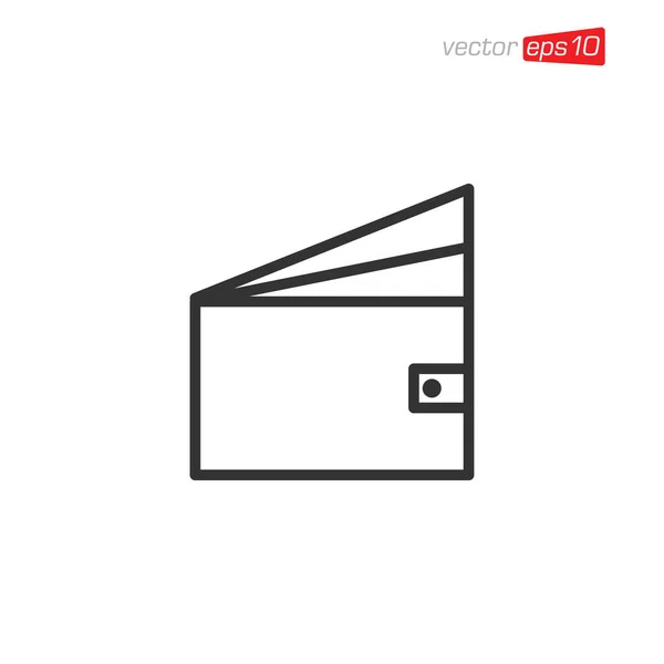 Wallet Icon Design Vector Template — Vetor de Stock