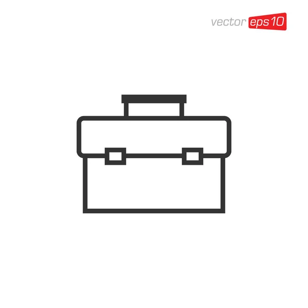 Suitcase Briefcase Icon Design Vector — 스톡 사진