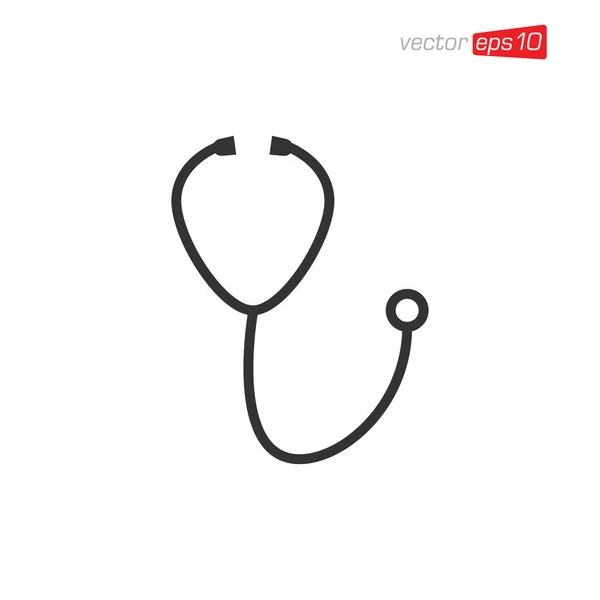 Vector Médico Del Diseño Del Icono Del Estetoscopio — Foto de Stock