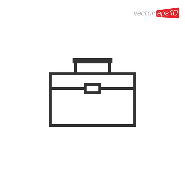 Suitcase Briefcase Icon Design Vector — Fotografia de Stock