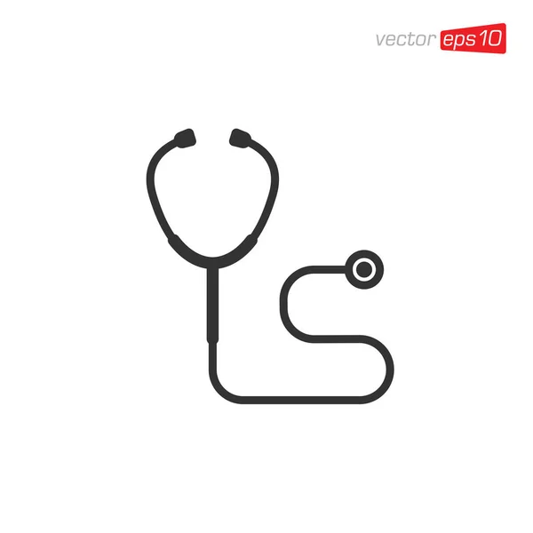 Stethoscope Orvosi Ikon Design Vektor — Stock Fotó