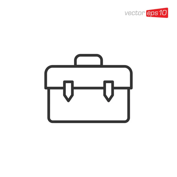 Koffer Oder Aktentasche Icon Design Vector — Stockfoto