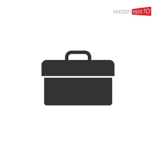 Suitcase Briefcase Icon Design Vector — 스톡 벡터