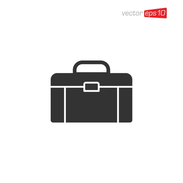 Suitcase Briefcase Icon Design Vector — 스톡 벡터