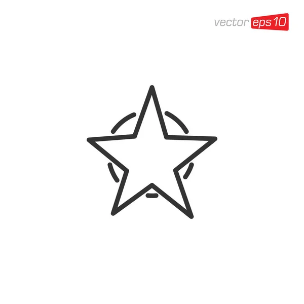 Star Icon Logo Design Vector — Stockový vektor