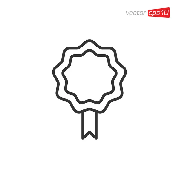Rosette Ribbon Icon Design Vector — 스톡 벡터