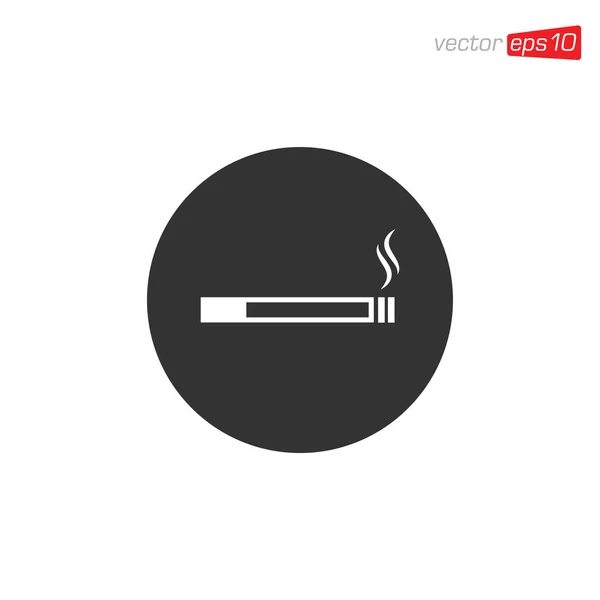 Modello Vettoriale Disegno Icona Fumatori — Vettoriale Stock