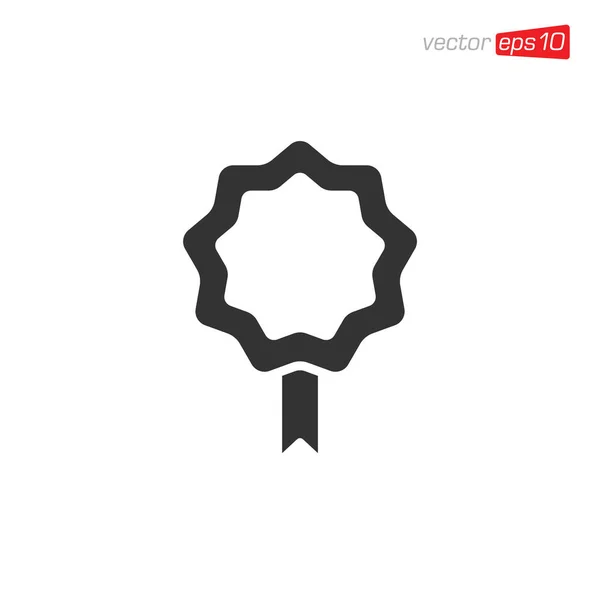 Vektor Designu Ikon Rosette Ribbon — Stockový vektor