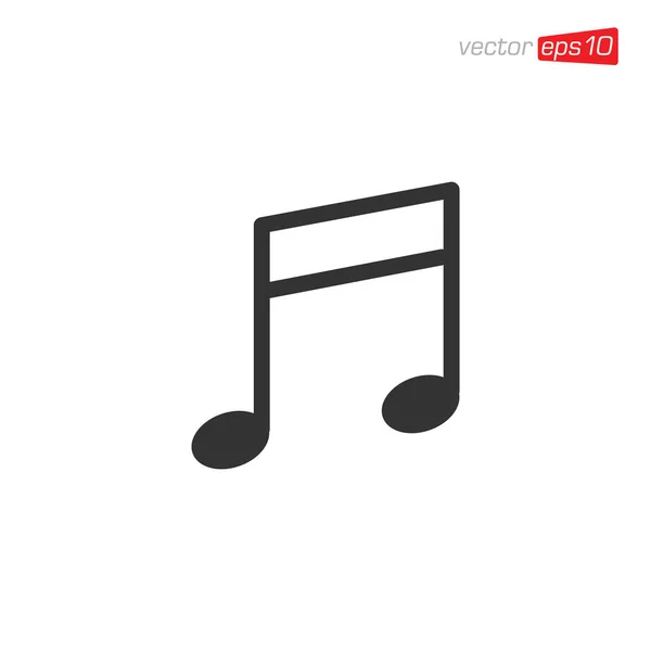 Music Notes Icon Design Vector — Stock Vector