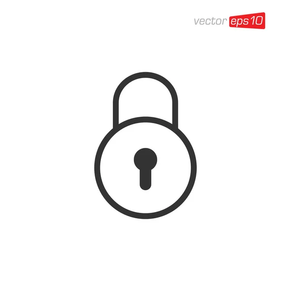 Hänglås Secure Icon Design Vector — Stock vektor