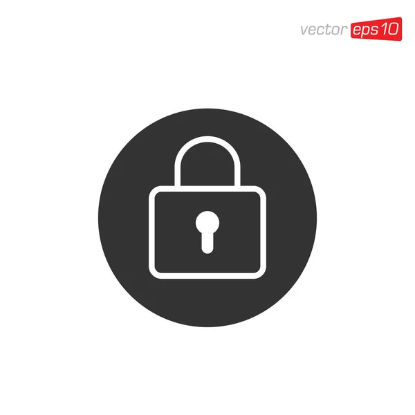 Hänglås Secure Icon Design Vector — Stock vektor