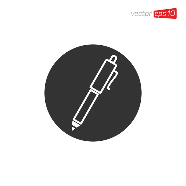 Pen Stationary Icon Design Vector — 스톡 벡터