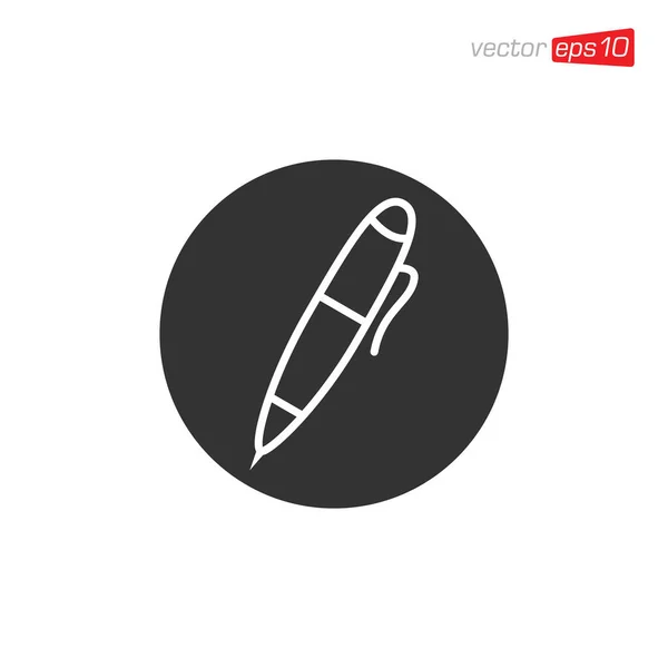 Pen Stationary Icon Design Vector — 스톡 벡터