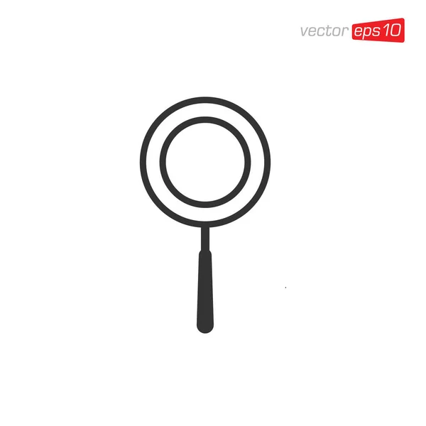 Magnifying Glass Icon Design Vector — Vetor de Stock